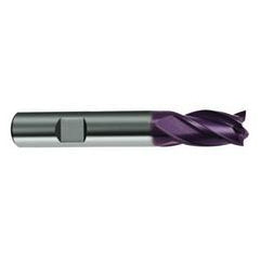 10mm Dia. x 66mm Overall Length 4-Flute Square End Solid Carbide SE End Mill-Weldon Shank-Center Cut-Firex - First Tool & Supply