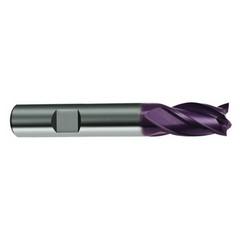 4mm Dia. x 54mm Overall Length 4-Flute Square End Solid Carbide SE End Mill-Weldon Shank-Center Cut-Firex - First Tool & Supply