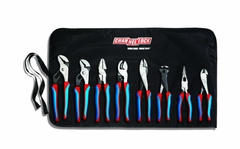 Channellock Code Blue 8 Pc. Plier Set - Contains 9.5 and 10 in. Tongue and Groove; 9 in. High Leverage Linemens; Cable Cutter; Crimping/Cutting Tool; 8 in. End Cutting; Long Nose and Diagonal Cutting Plier - First Tool & Supply