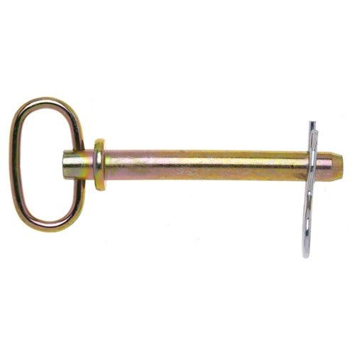 5/8″ × 6″ Hitch Pin with Clip, Yellow Chromate - First Tool & Supply