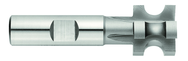 1/4 Radius - 4 x 1 x 3/4 SH -HSS - Concave Milling Cutter-SH Type - 4T - Uncoated - First Tool & Supply