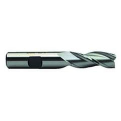 7/8 Dia. x 4 Overall Length 3-Flute Square End High Speed Steel SE End Mill-Round Shank-Center Cut-Uncoated - First Tool & Supply