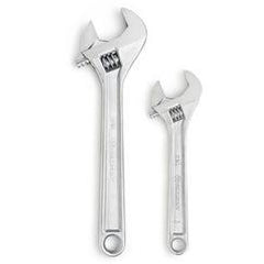2PC 8"&12" CHROME ADJ WRENCH SET - First Tool & Supply