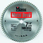7-1/4"- HSS Metal Devil Circ Saw Blade - for Thin Steel - First Tool & Supply