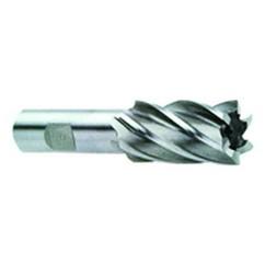 1-3/8 Dia. x 4-1/2 Overall Length 6-Flute Square End High Speed Steel SE End Mill-Round Shank-Center Cut-Uncoated - First Tool & Supply