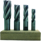 4 Pc. HSS Roughing End Mill Set - First Tool & Supply