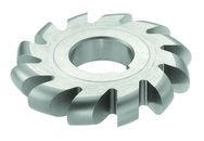 1/8 Radius - 4 x 1/4 x 1-1/4 - HSS - Convex Milling Cutter - Large Diameter - 22T - TiN Coated - First Tool & Supply