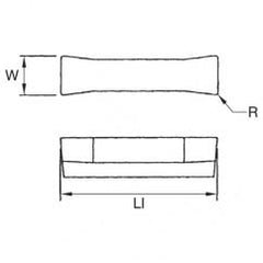 505110 1/8 WOC .010 GROOVING INSERT - First Tool & Supply