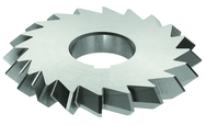 5 x 3/4 x 1-1/4 - HSS - 90 Degree - Double Angle Milling Cutter - 24T - TiN Coated - First Tool & Supply