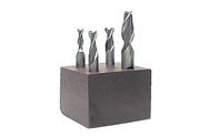 4 Pc. HSS Single-End End Mill Set - First Tool & Supply