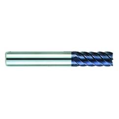 3/8" Dia. - 1-1/4" LOC - 3-1/4" OAL - 6 FL Carbide S/E HP End Mill-AlTiN - First Tool & Supply