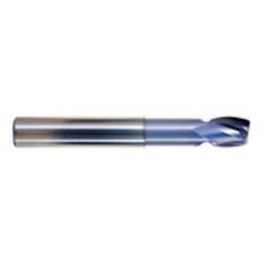 3/4" Dia. - 7/8 LOC - 37/8" OAL - .063 Radius 2 FL Carbide S/E HP End Mill-TiCN - First Tool & Supply