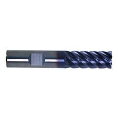 1/4" Dia. - 3/4" LOC - 2-1/2" OAL - 6 FL Carbide S/E HP End Mill-TiAlN-x - First Tool & Supply