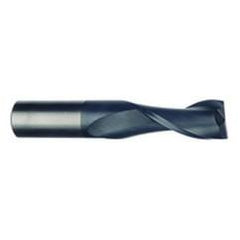 1/2 Dia. x 3 Overall Length 2-Flute Square End Solid Carbide SE End Mill-Round Shank-Center Cut-AlTiN - First Tool & Supply