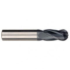 1/8" Dia. - 2-1/4" OAL - AlTiN CBD - Ball End SE EM - 4 FL - First Tool & Supply