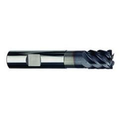 1/2" Dia. - 5/8" LOC - 3" OAL - .060 Radius 6 FL Carbide S/E HP End Mill-TiAlN-x - First Tool & Supply