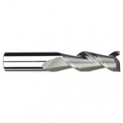 3/8" Dia. - 7/8 LOC - 2-1/2" OAL - .030 Radius 2 FL Carbide S/E HP End Mill-Uncoated - First Tool & Supply