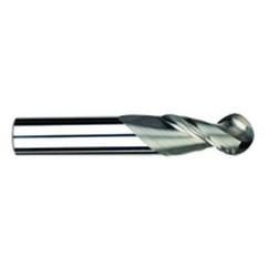 1/2" Dia. - 3-1/4" OAL - Uncoat CBD-Ball End HP End Mill-2 FL - First Tool & Supply