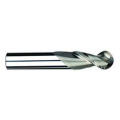 3/8" Dia. - 2-1/2" OAL - Uncoat CBD-Ball End HP End Mill-2 FL - First Tool & Supply
