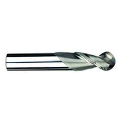 3/4" Dia. - 4" OAL - Uncoat CBD-Ball End HP End Mill-2 FL - First Tool & Supply