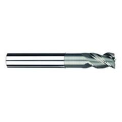 3/8" Dia. - 1/2" LOC - 4" OAL - 3 FL Carbide S/E HP End Mill-Uncoated - First Tool & Supply