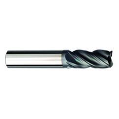 1/2 Dia. x 3 Overall Length 4-Flute .030 C/R Solid Carbide SE End Mill-Weldon Shank-Center Cut-AlCrN-X - First Tool & Supply