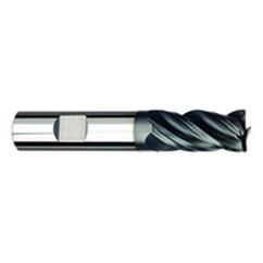 1/2" Dia. - 1-1/4" LOC - 3" OAL - 4 FL Carbide S/E HP End Mill-AlTiNx - First Tool & Supply