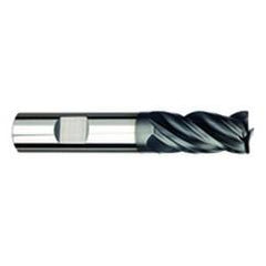 5/8" Dia. - 1-1/4" LOC - 3-1/2" OAL - .030 Radius 4 FL Carbide S/E HP End Mill-AlTiNx - First Tool & Supply