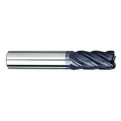 1/2" Dia. - 1-1/4" LOC - 3" OAL - .030 Radius 5 FL Carbide S/E HP End Mill-AlTiNX - First Tool & Supply