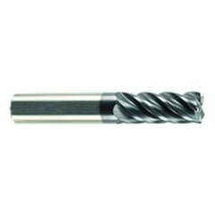 1/4" Dia. - 3/8" LOC - 2" OAL - 5 FL Carbide S/E HP End Mill-AlCrN-X - First Tool & Supply