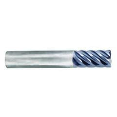 5/8" Dia. - 1-1/4" LOC - 3-1/2" OAL - .030 Radius 6 FL Carbide S/E HP End Mill-nACo - First Tool & Supply