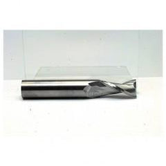 8mm Dia. x 63mm Overall Length 2-Flute Square End Solid Carbide SE End Mill-Round Shank-Center Cut-TiN - First Tool & Supply