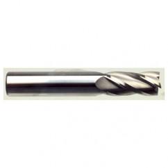 10mm Dia. x 70mm Overall Length 4-Flute Square End Solid Carbide SE End Mill-Round Shank-Center Cut-TiN - First Tool & Supply