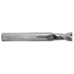 1/4 Dia. x 6 Overall Length 2-Flute Square End Solid Carbide SE End Mill-Round Shank-Center Cut-TiCN - First Tool & Supply