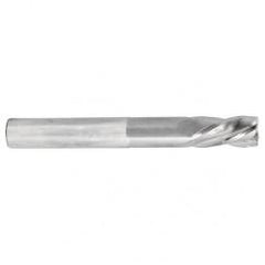 1/4 Dia. x 6 Overall Length 4-Flute Square End Solid Carbide SE End Mill-Round Shank-Center Cut-TiN - First Tool & Supply