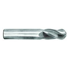 13/32" Dia. - 2-3/4" OAL - Ball Nose-TiCN Coated-SE EM - 4 FL - First Tool & Supply