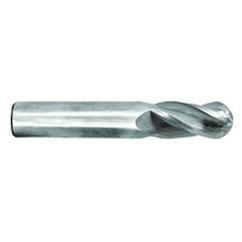 1/4" Dia. - 4" OAL - Ball Nose-AlTiN Long Reach CBD SE EM - 2 FL - First Tool & Supply