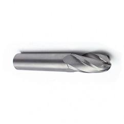 20mm Dia. - 100mm OAL - Ball Nose-AlTiN Solid SE Carbide End Mill - 4 FL - First Tool & Supply