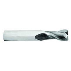 1/2 Dia. x 3 Overall Length 2-Flute .060 C/R Solid Carbide SE End Mill-Round Shank-Center Cut-AlTiN - First Tool & Supply