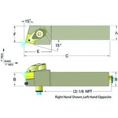 ADSRNR20-5D 1-1/4 x 1-1/4" RH Toolholder - First Tool & Supply