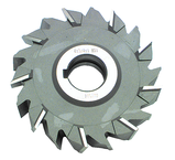 6 x 13/16 x 1-1/4 - HSS - Staggered Tooth Side Milling Cutter - 24T - Uncoated - First Tool & Supply