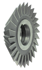4 x 3/4 x 1-1/4 - HSS - 60 Degree - Double Angle Milling Cutter - 20T - TiCN Coated - First Tool & Supply