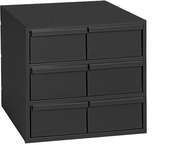 11-5/8" Deep - Steel - 6 Drawers (vertical) - for small part storage - Gray - First Tool & Supply