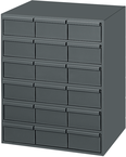 11-5/8" Deep - Steel - 18 Drawers (vertical) - for small part storage - Gray - First Tool & Supply