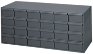 11-5/8" Deep - Steel - 24 Drawer Cabinet - for small part storage - Gray - First Tool & Supply