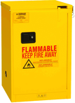 4 Gallon - All Welded - FM Approved - Flammable Safety Cabinet - Self-closing Doors - 1 Shelf - Safety Yellow - First Tool & Supply