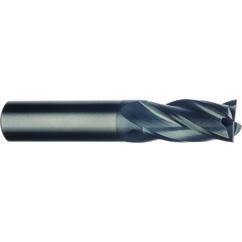 11/16" Dia. - 1-1/2" LOC - 4" OAL - 4 FL Carbide End Mill-AlTiN - First Tool & Supply