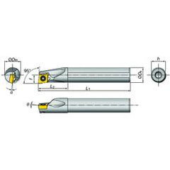 E16-SDXXR2-D20 Indexable Coolant Thru Boring Bar - First Tool & Supply