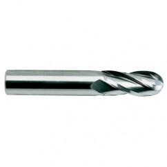 1/4 X 1/4 X 3/4 X 2-1/2 4Fl Reg SE Ball CBD TiAlN-Futura Coated EM - - First Tool & Supply