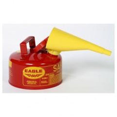 1 GAL TYPE I SAFETY CAN W/FUNNEL - First Tool & Supply